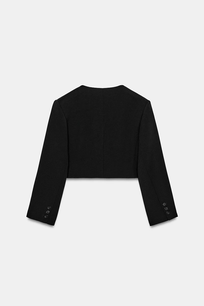 SHORT BLAZER WITH SHOULDER PADS
