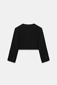 SHORT BLAZER WITH SHOULDER PADS