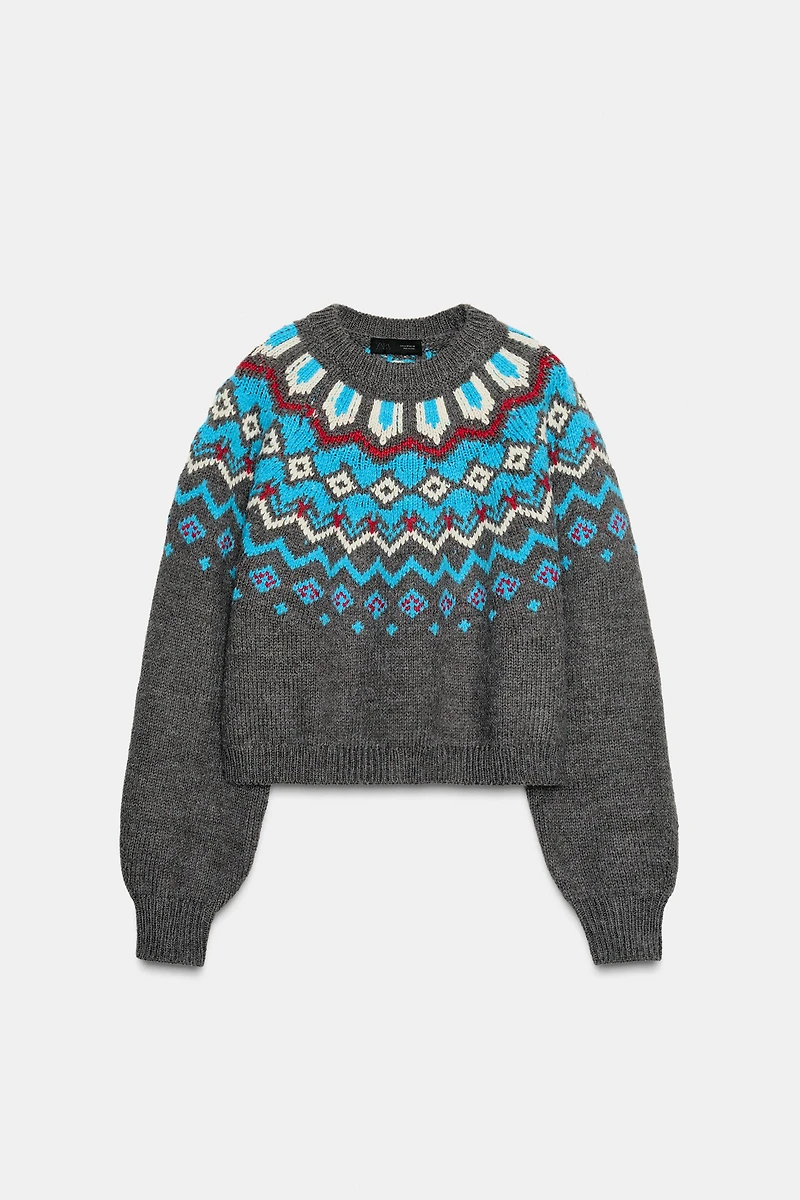 PULL EN MAILLE JACQUARD