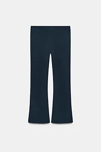 STRAIGHT LEG KNIT PANTS