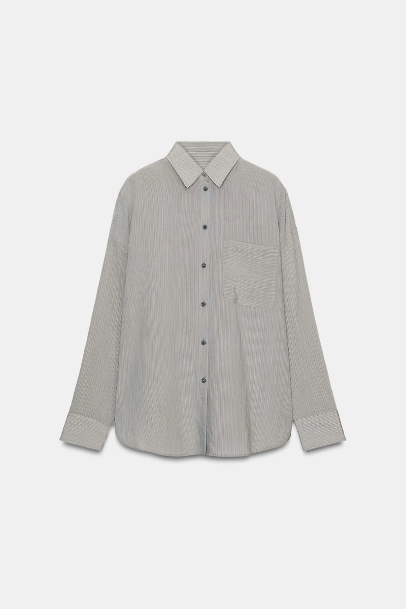 ZW COLLECTION FLOWY STRIPED SHIRT