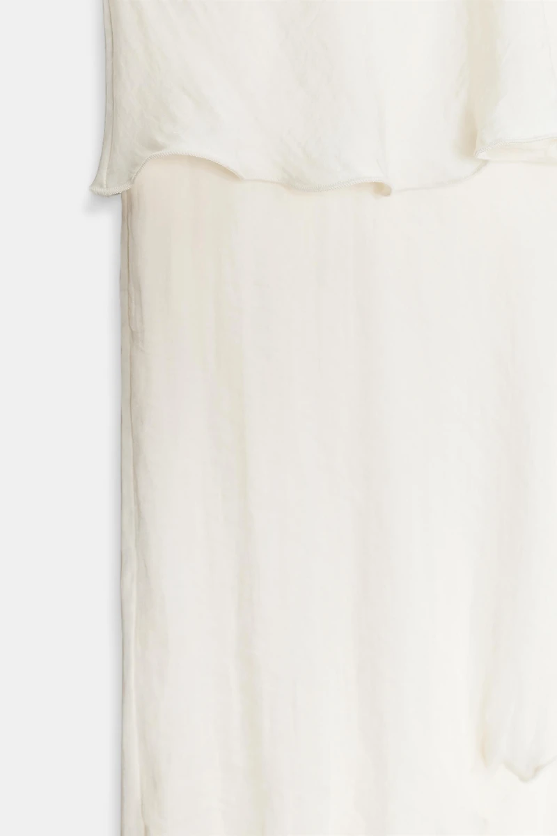 RUFFLED KNOTTED DRESS