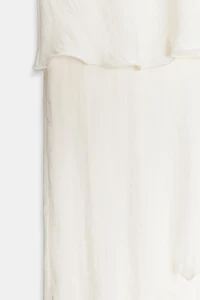 RUFFLED KNOTTED DRESS