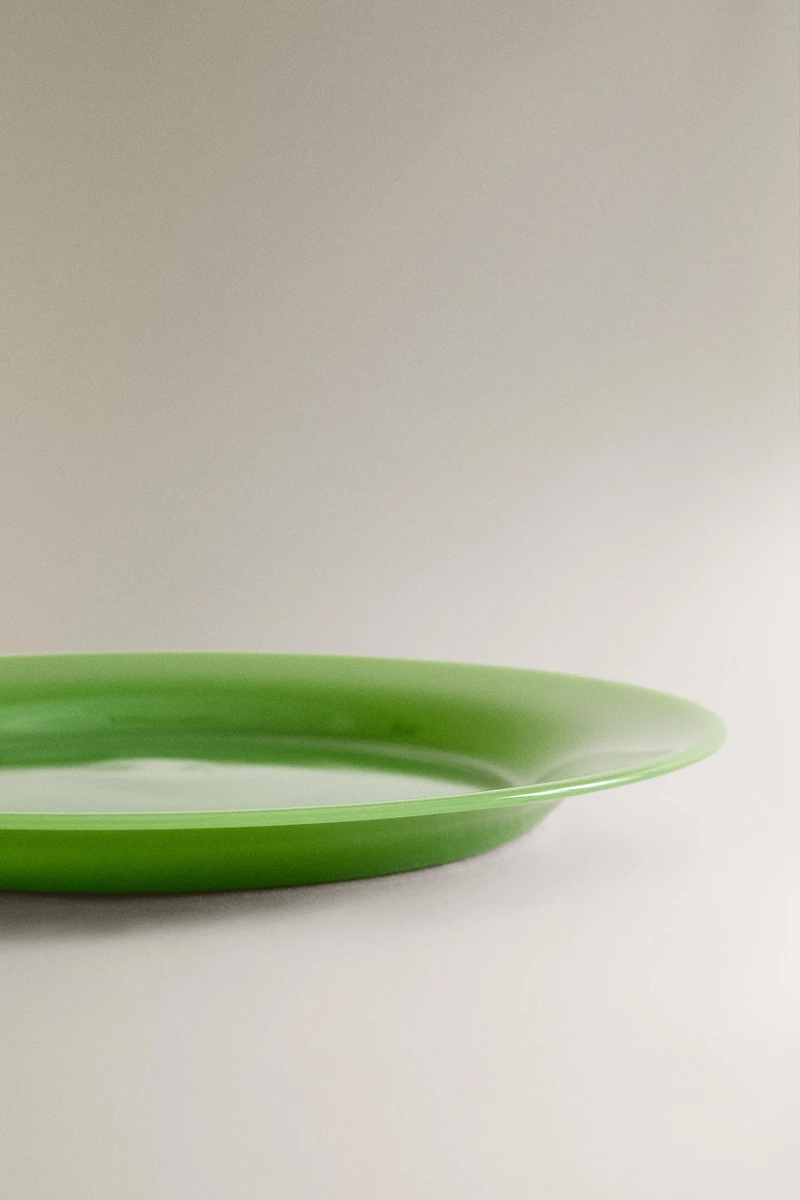 GLASS DESSERT PLATE