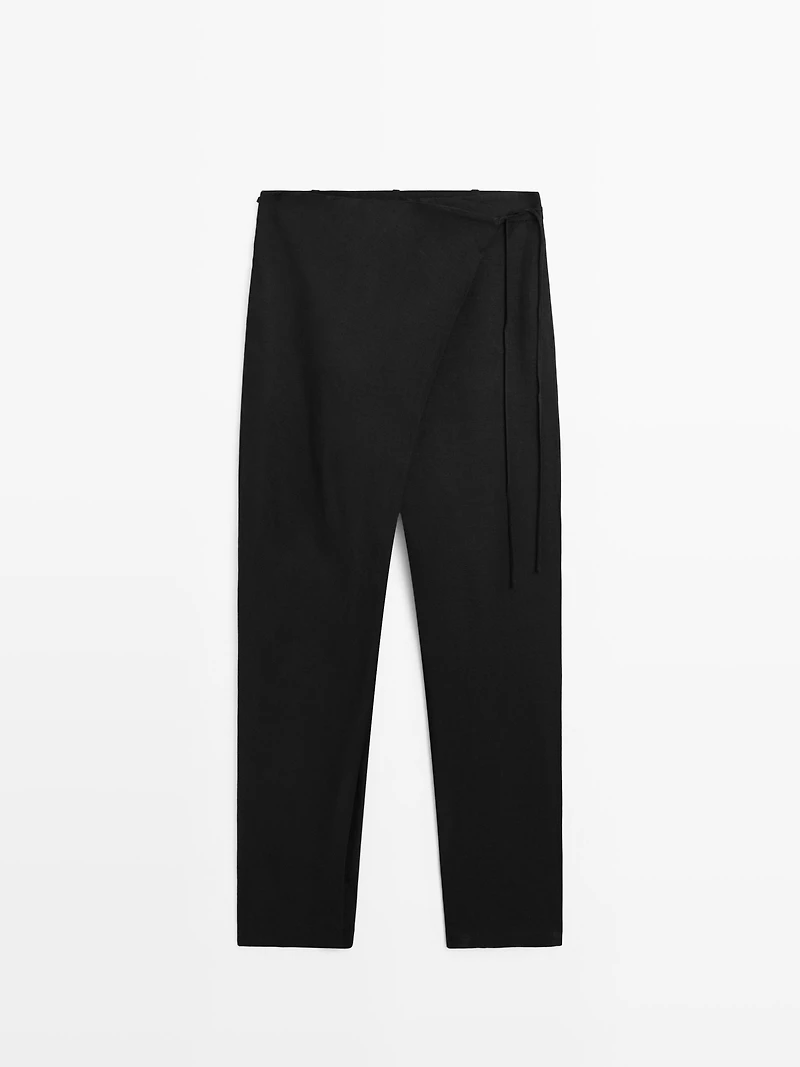 Pantalon fluide paréo à nouer