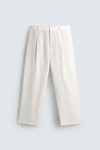 PANTALON COUPE DÉCONTRACTÉE PLIS