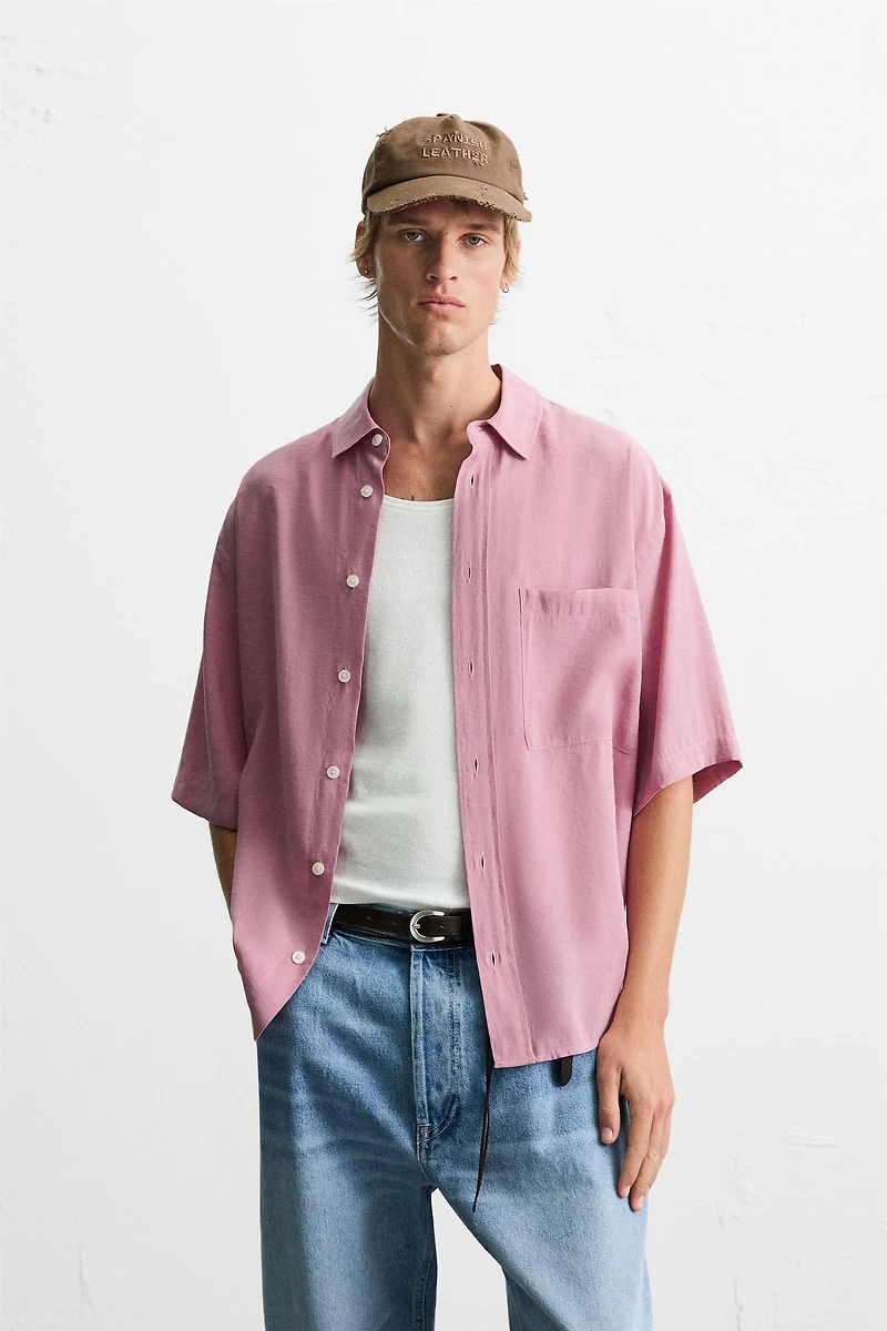 RELAXED FIT FLOWY SHIRT