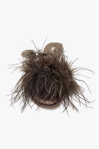 FEATHER FLAT SANDALS
