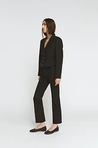 CROPPED TOPSTITCHED BLAZER ZW COLLECTION