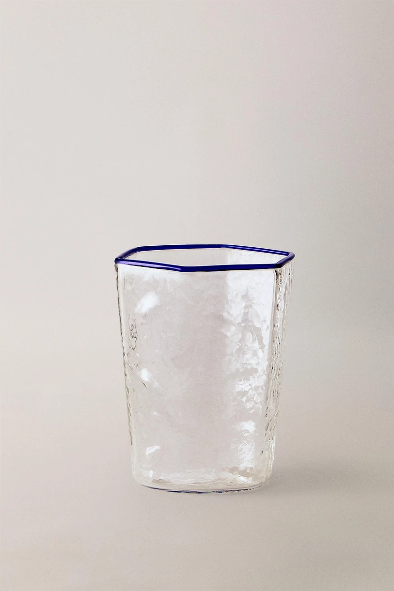 HEXAGONAL BOROSILICATE GLASS TUMBLER