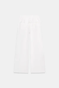 PANTALON EN NYLON À TAILLE SUPERPOSÉE
