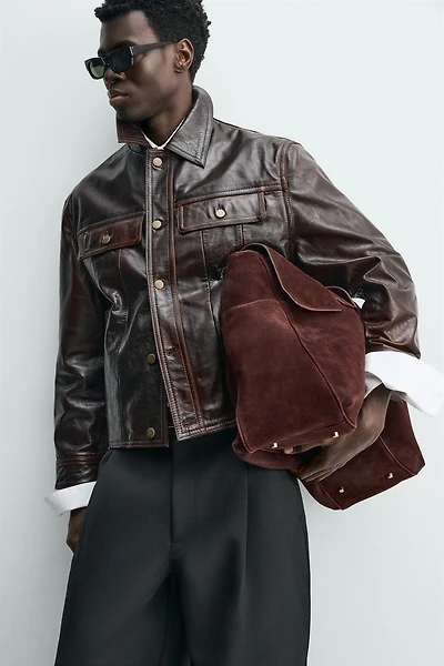 LEATHER HANDBAG