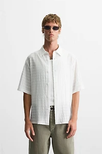 CHEMISE STRUCTURÉE À CARREAUX