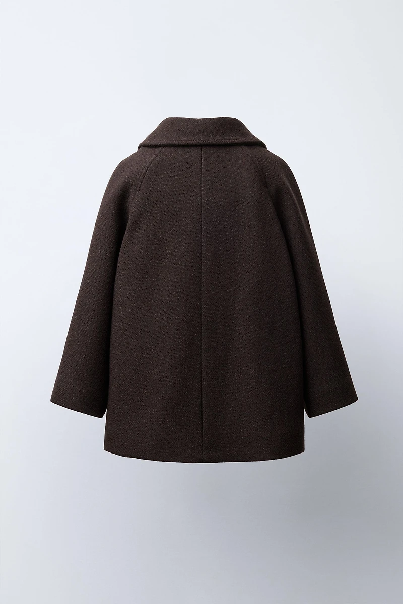 WOOL BLEND CLOTH COAT