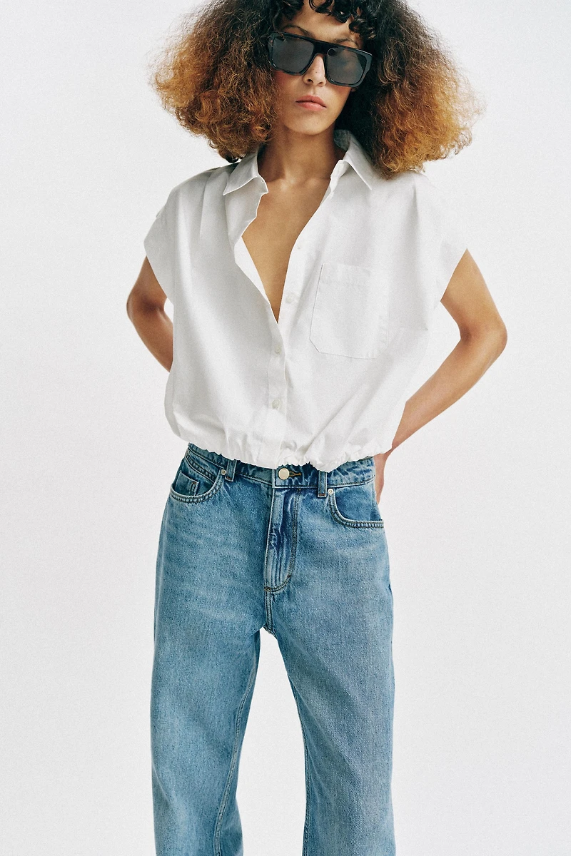 CHEMISE COURTE À CARREAUX VICHY