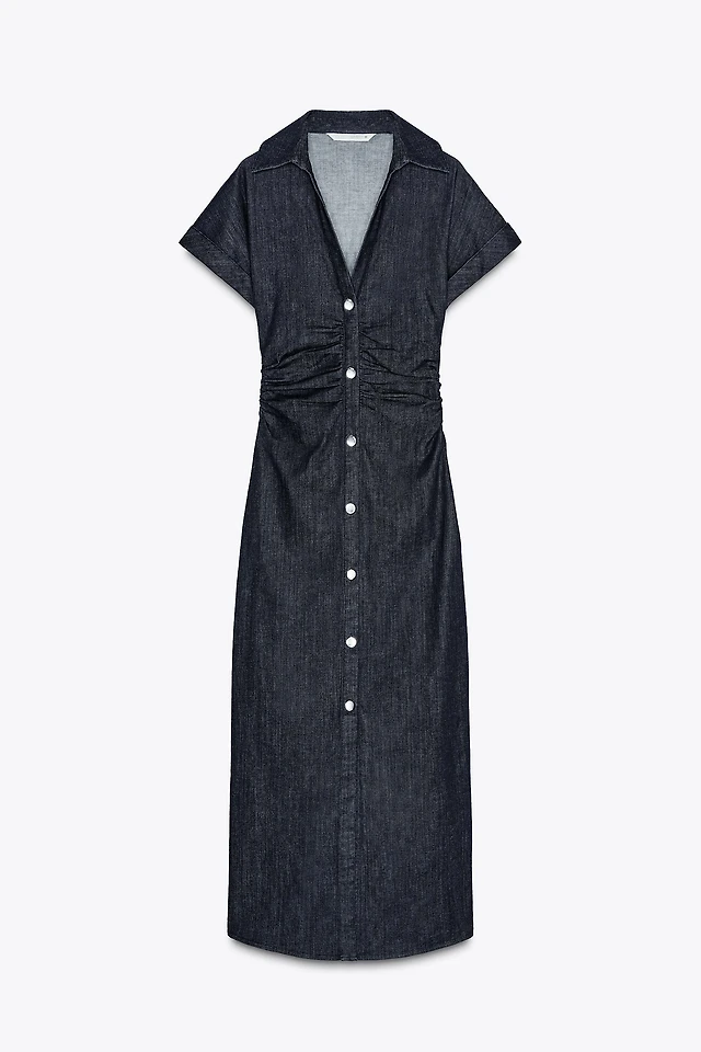 Zara Z1975 DENIM MIDI DRESS at Mall of America in Bloomington, MN