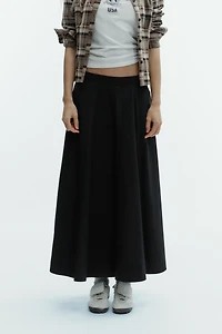 PLEATED MIDI SKIRT