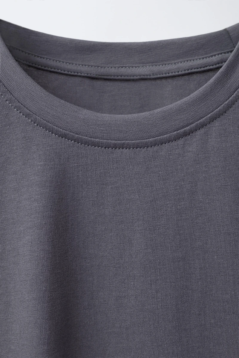 PLAIN RUFFLE T-SHIRT