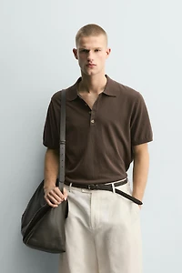 POLO RELAXED FIT EN MAILLE