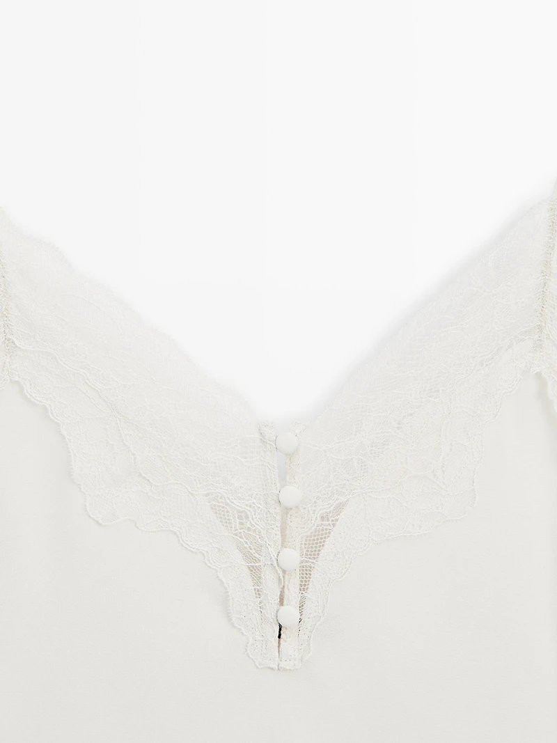 Camisole top with buttons