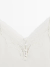 Camisole top with buttons