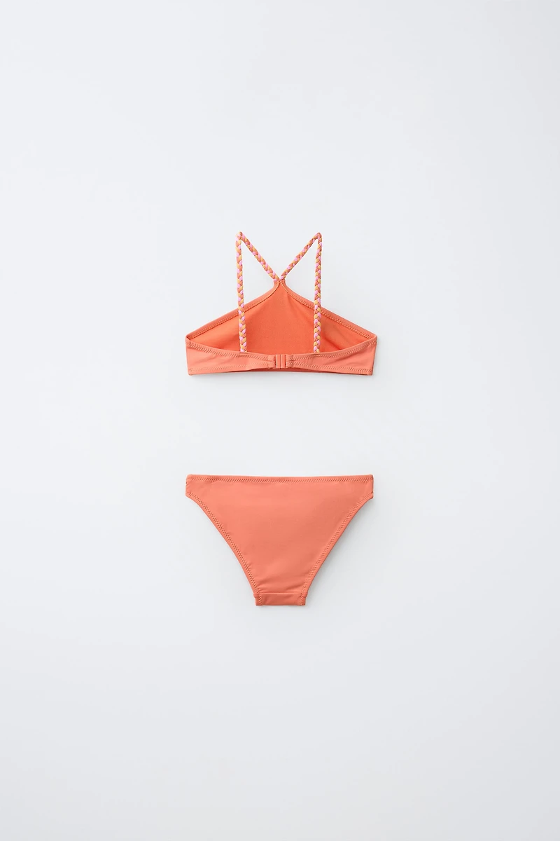 6-14 YEARS / EMBROIDERED MIRROR BIKINI