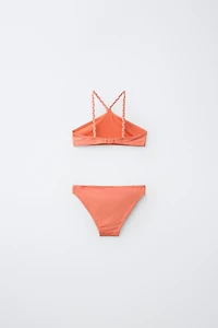 6-14 YEARS / EMBROIDERED MIRROR BIKINI