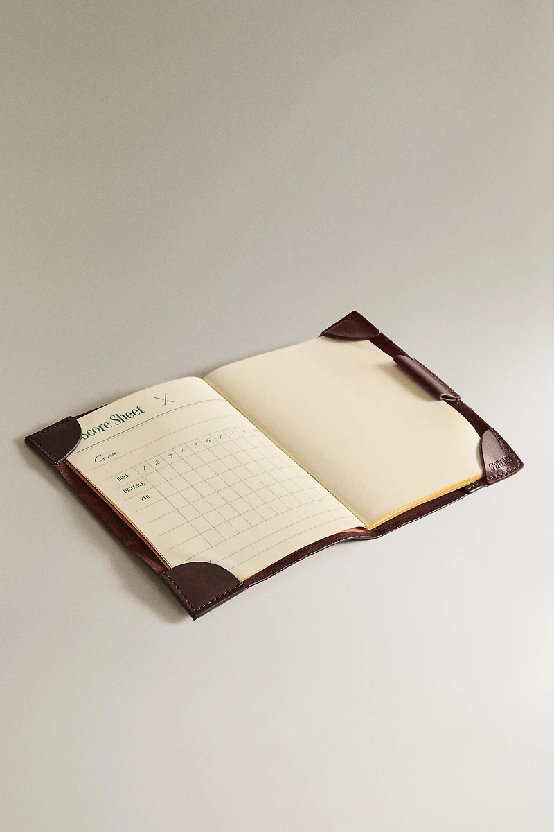 GOLF LEATHER NOTEBOOK COVER