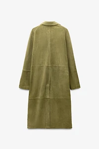 100% SUEDE LONG COAT LIMITED EDITION