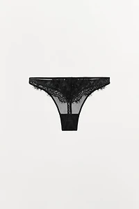 MESH LACE THONG
