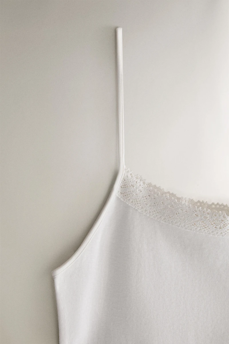 COTTON JERSEY TOP