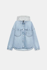 Z1975 OVERSIZED DENIM HOODIE JACKET