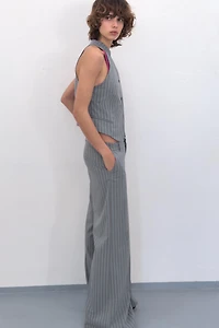 PINSTRIPE FLARE PANTS