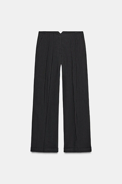 ZW COLLECTION PINSTRIPED PLEATED PANTS