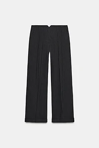 ZW COLLECTION PINSTRIPED PLEATED PANTS