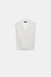 GILET EN MAILLE À NŒUD
