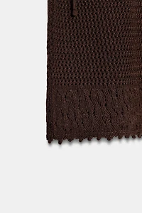 KNIT MINI SKIRT