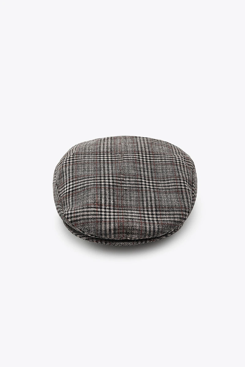 WOOL PLAID BERET