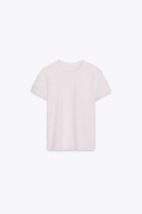 SHORT SLEEVE TEXTURED COTTON T-SHIRT