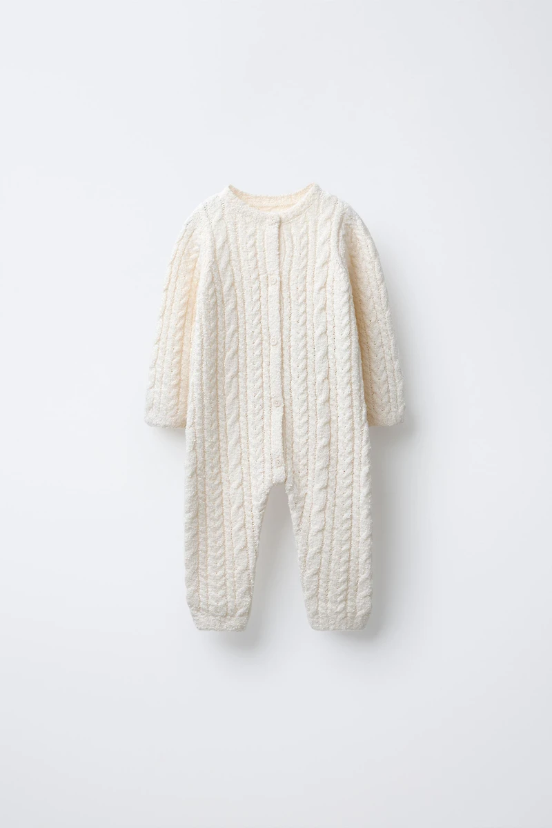CABLE KNIT JUMPSUIT