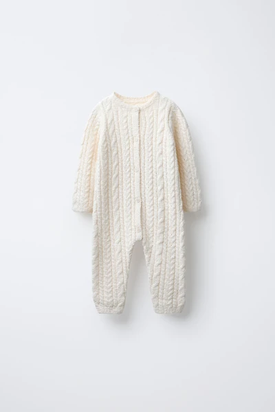 CABLE KNIT JUMPSUIT