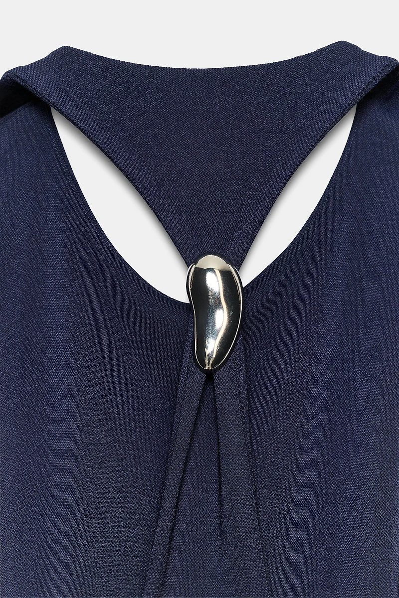 ROBE MI-LONGUE AVEC DÉCOR
