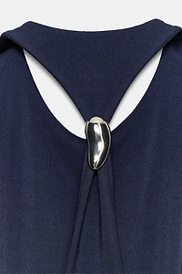 ROBE MI-LONGUE AVEC DÉCOR