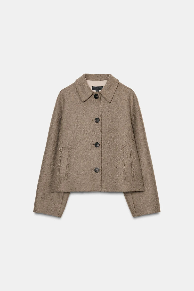 WOOL BLEND SHORT COAT