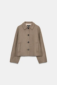 WOOL BLEND SHORT COAT
