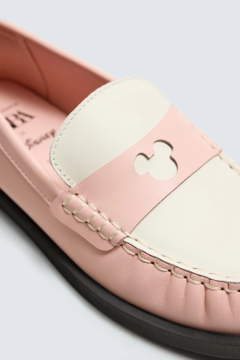 LEATHER LOAFERS HARRY LAMBERT FOR ZARA X DISNEY