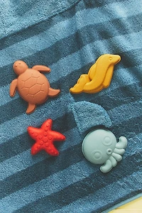 PACK MOULES PLAGE ENFANTS SILICONE (LOT DE 4)