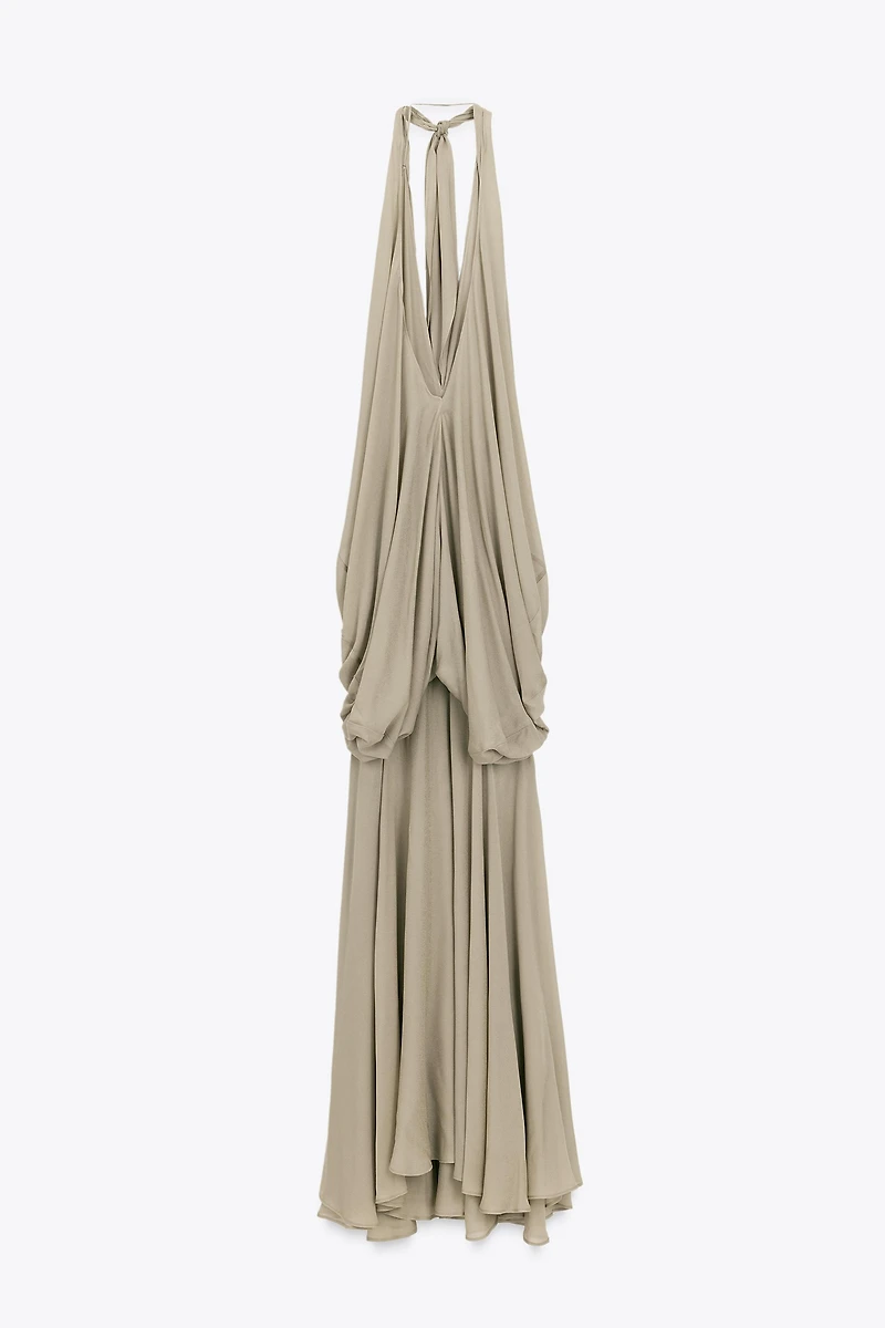 LIMITED EDITION HALTER VOLUME LONG DRESS