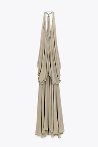 LIMITED EDITION HALTER VOLUME LONG DRESS