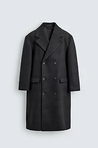 MANTEAU CROISÉ À CARREAUX